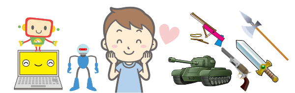 ロボット教室に通う子